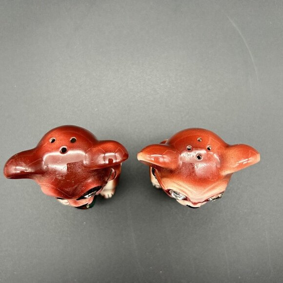 Vintage Lefton Mice Mouse Shakers Jeweled Couple Anthropomorphic Kitschy READ - Picture 2 of 9